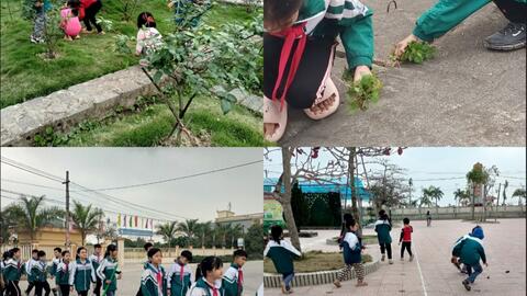 Trường Tiểu học Nguyên Hoà tham gia các hoạt động thiết thực cùng chung tay bảo vệ môi trường