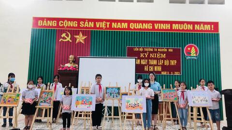 Liên đội trường Tiểu học Nguyên Hoà tổ chức Lễ kỉ niệm 82 năm ngày thành lập Đội TNTP Hồ Chí Minh ( 15/5/1941 - 15/5/2023)